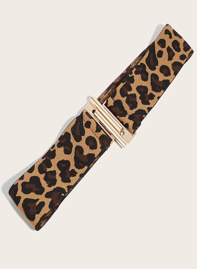 PKRFCJ Leopard Belts for Women, 2 Pcs Cheetah Print Belt for Dresses Skirts and More Leopard Belts for Women Unique Buckle Design Fashion Leopard Print Retro - Image 5